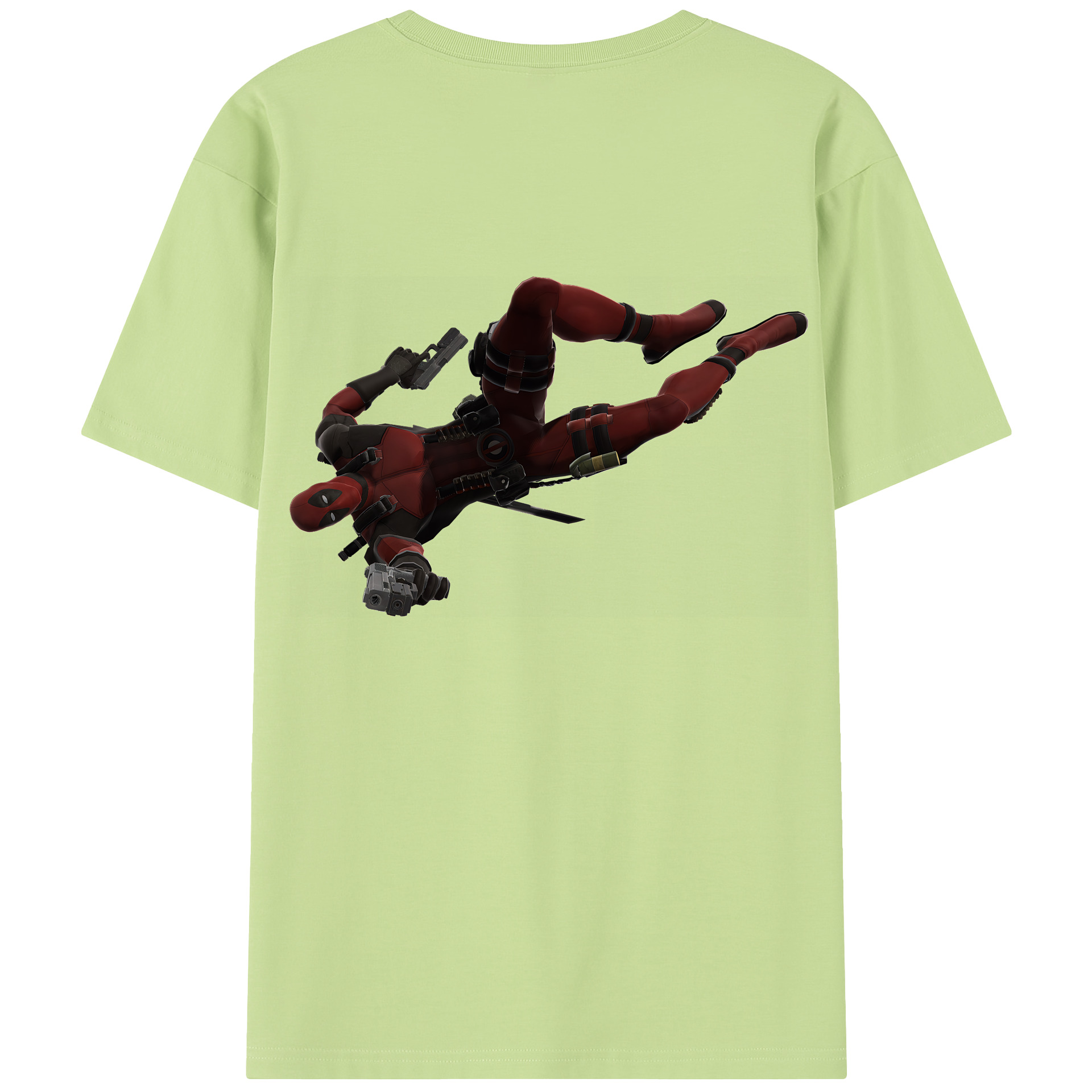 （画像用） Deadpool デッドプール 綿100％半袖Tシャツ（背面プリント）